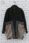 Boris Bidjan Saberi 24 autumn and winter mid-length multi-wear French coat trench coat craftsman German COAT1.D-FKU10002-DIRTY DENIM
